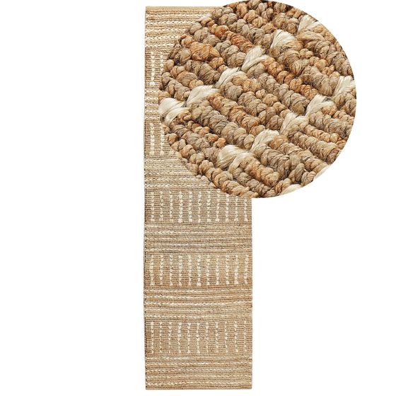 Matto KAMBERLI Beige 80 x 300 cm juutti