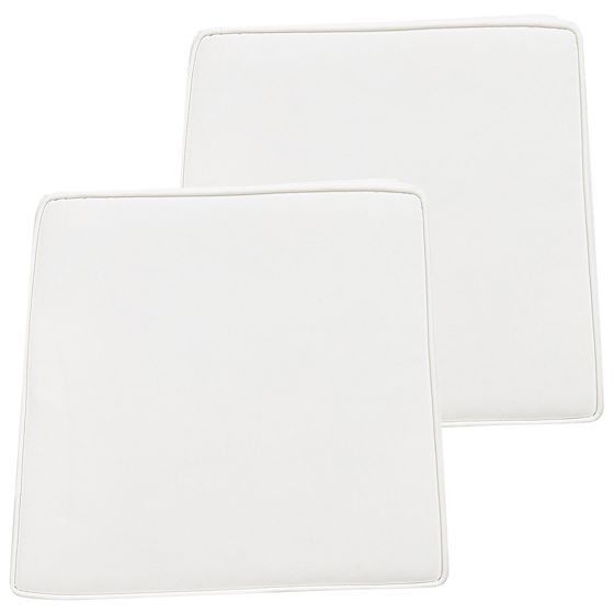 Puutarhatuolien istuintyynysetti 2 kpl TERNI 37 x 34 cm Luonnonvalkoinen