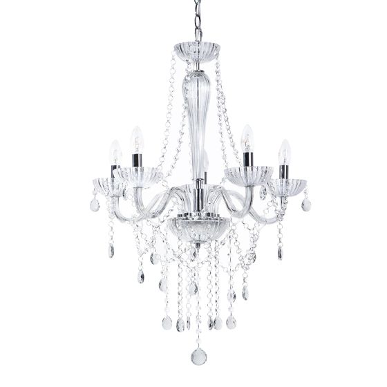 Kattokruunu LOCONE kristalli Hopea