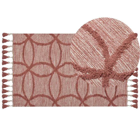 Matto KIRSEHIR Punainen 80 x 150 cm puuvilla