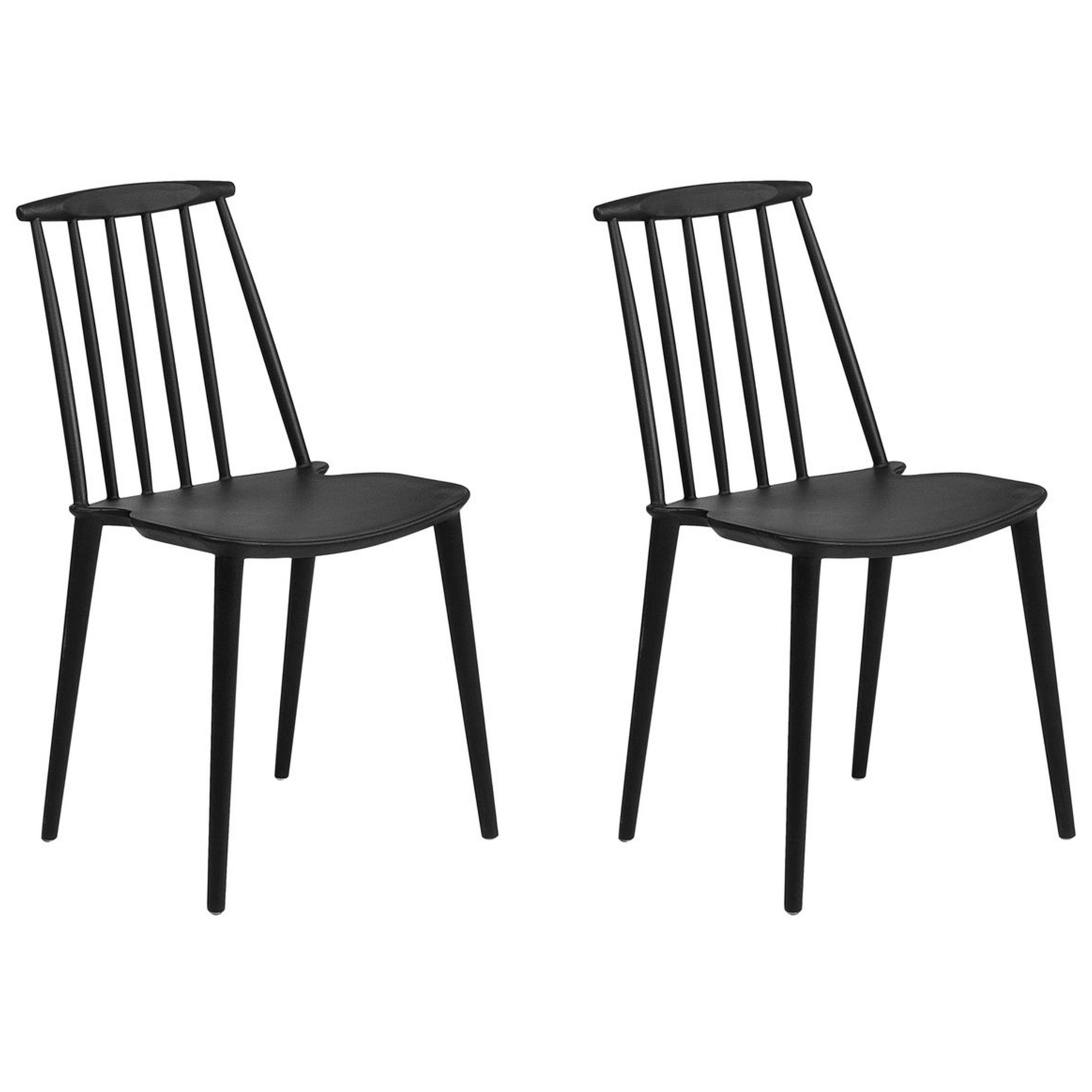 Ruokatuolisetti 2 kpl VENTNOR Musta