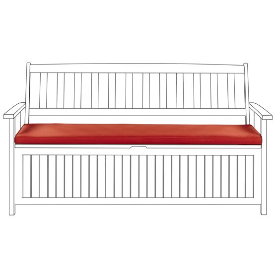 Puutarhapenkin pehmuste SOVANA Tummanpunainen