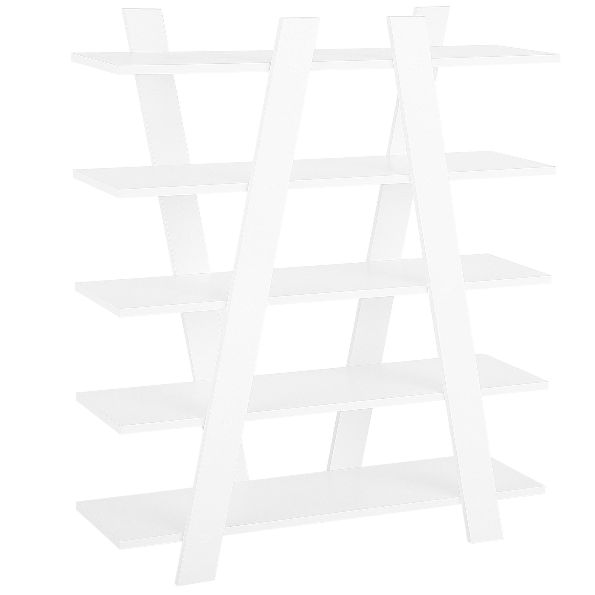 Kirjahylly 5-tasoinen ESCALANTE 116 cm Valkoinen