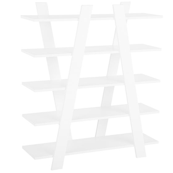 Kirjahylly 5-tasoinen ESCALANTE 116 cm Valkoinen