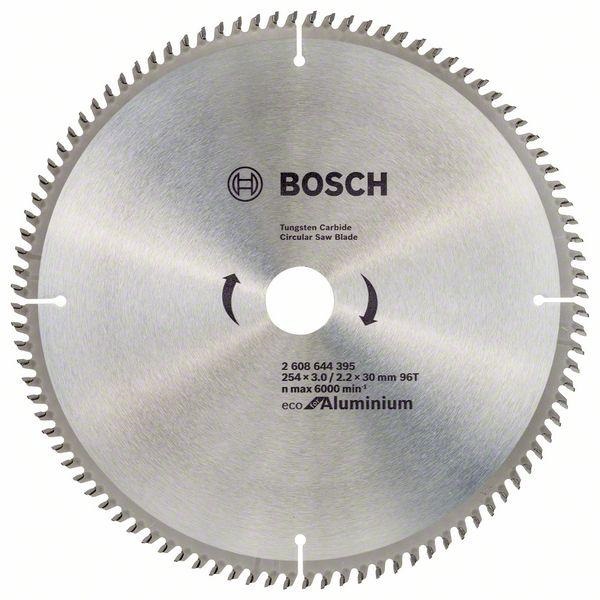 Bosch Eco for Aluminium -Pyörösahanterä 254x30 mm, 96 hammasta