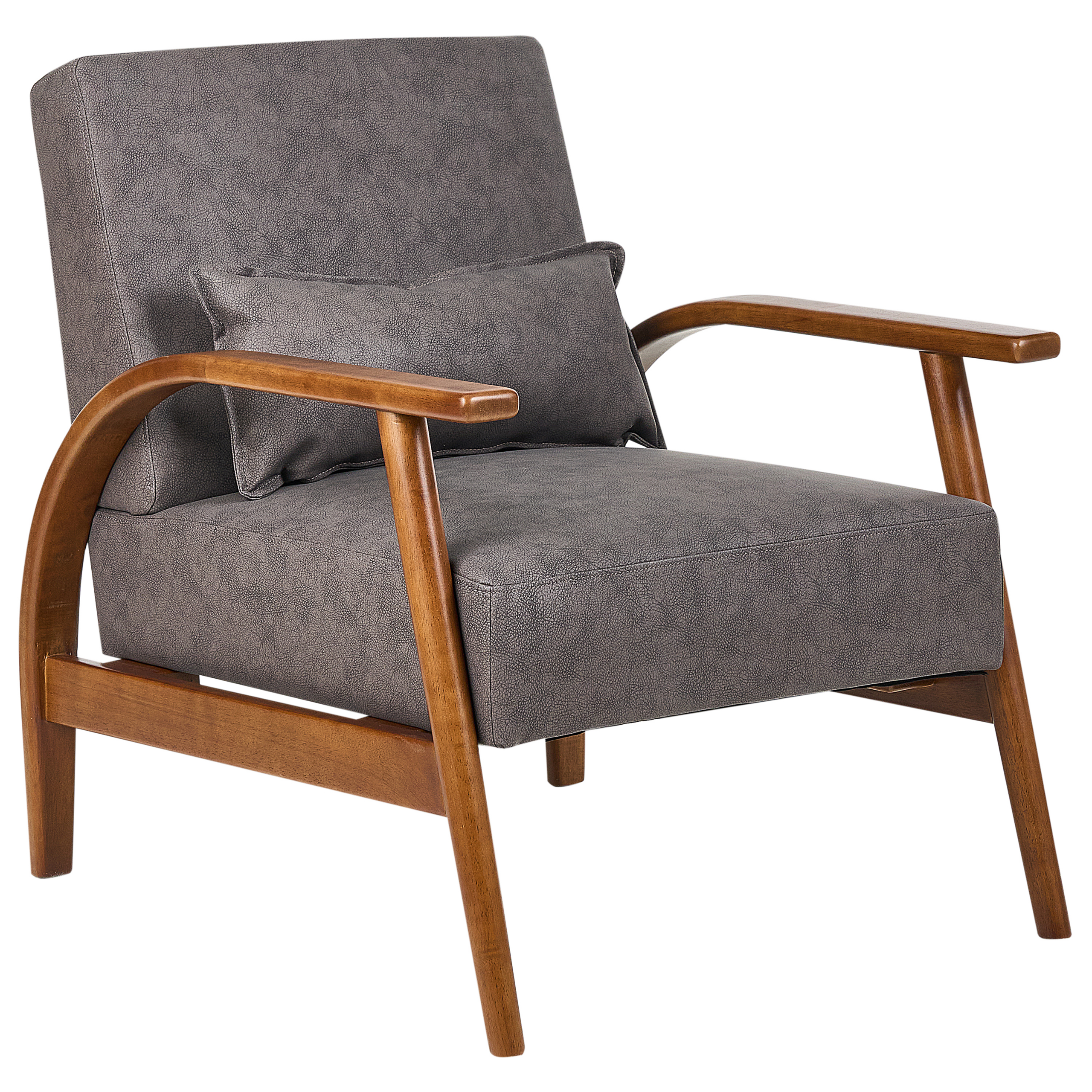 Nojatuoli SKARA keinonahka Tummanruskea