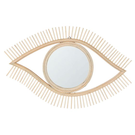 Seinäpeili SOYOPA 79 cm 48 cm Bambu Luonnonväri