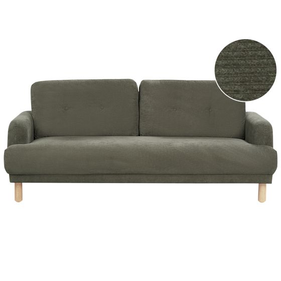 Sohva TUVE vakosametti Tummanvihreä 3-istuttava