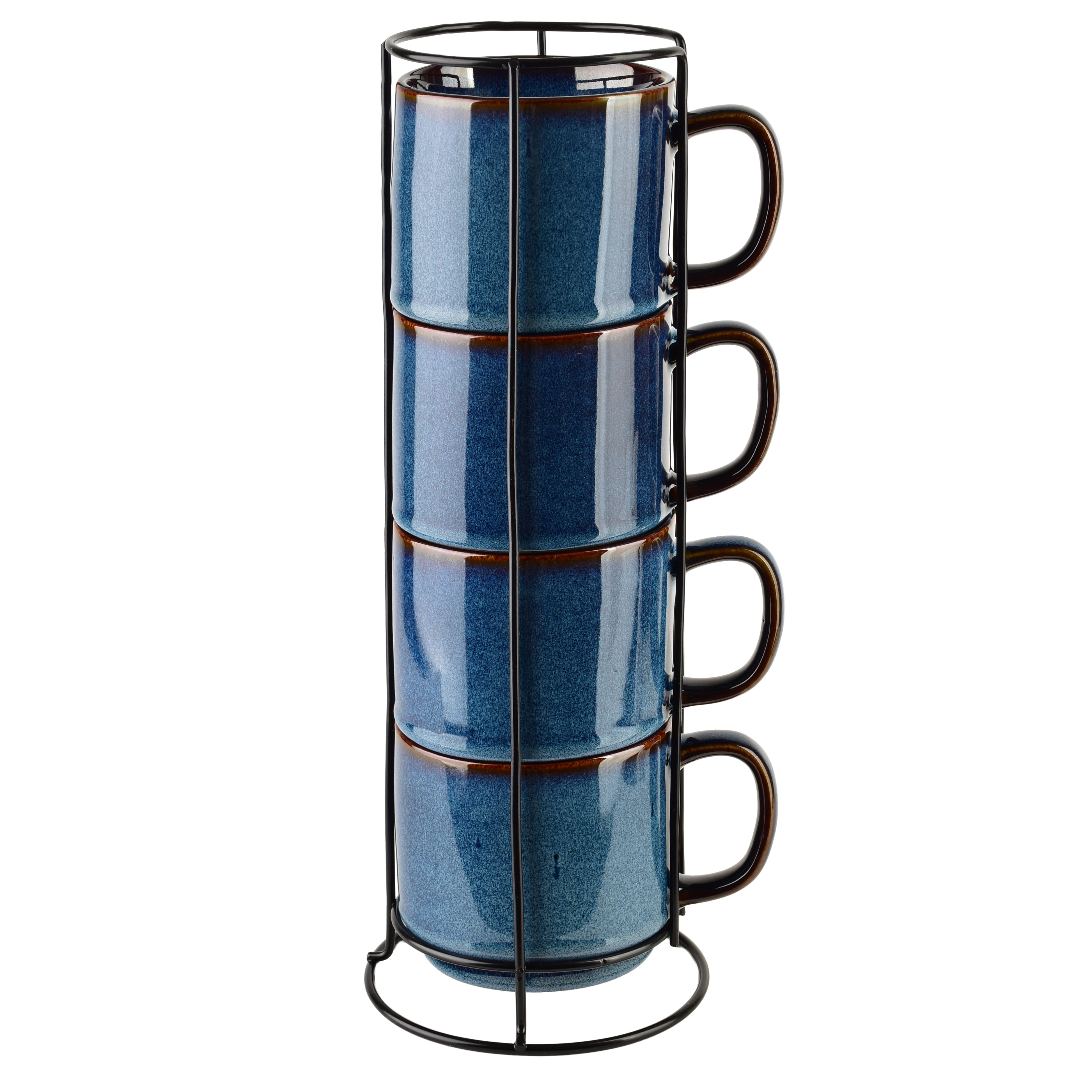 Muki posliini Affekdesign Evie Dark Blue 9,5x13x8,5 tummansininen 4kpl