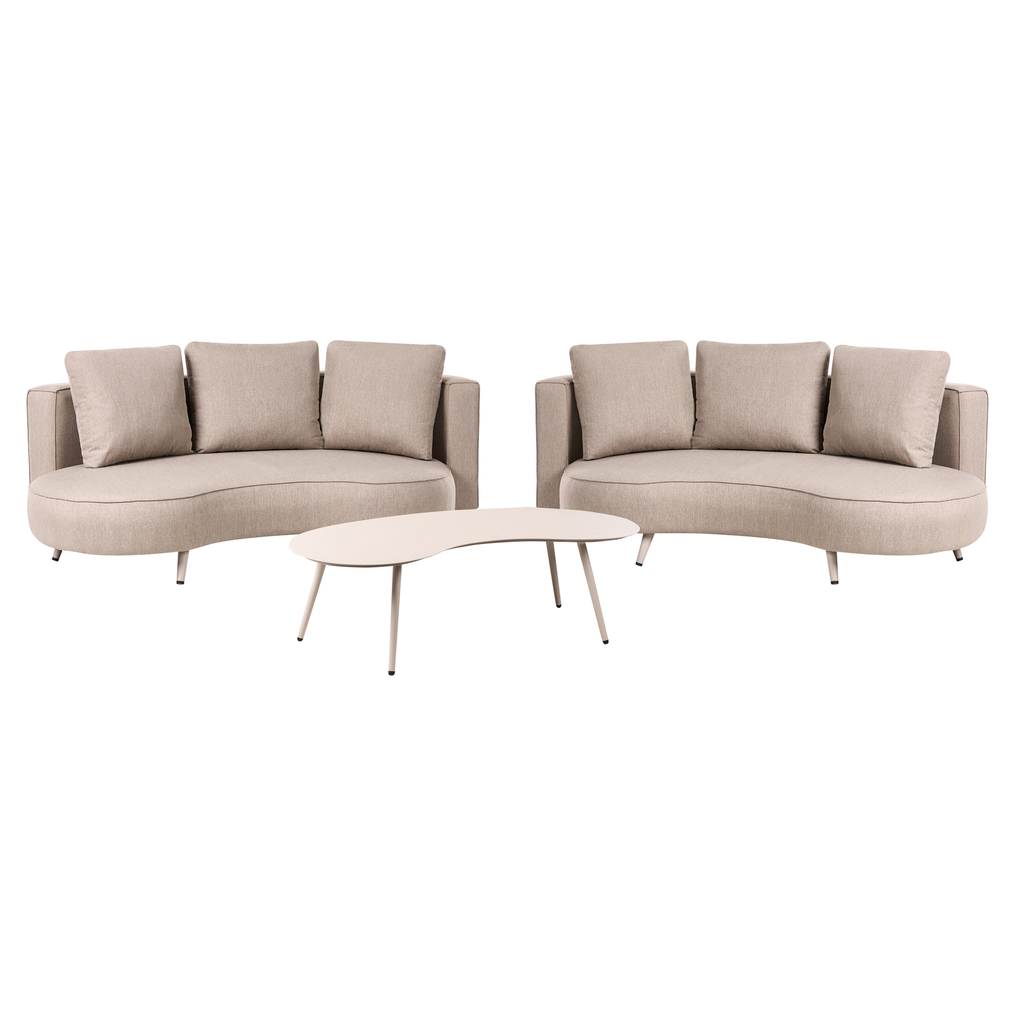 Ulkosohvaryhmä pöydällä 6-istuttava PARORI Beige