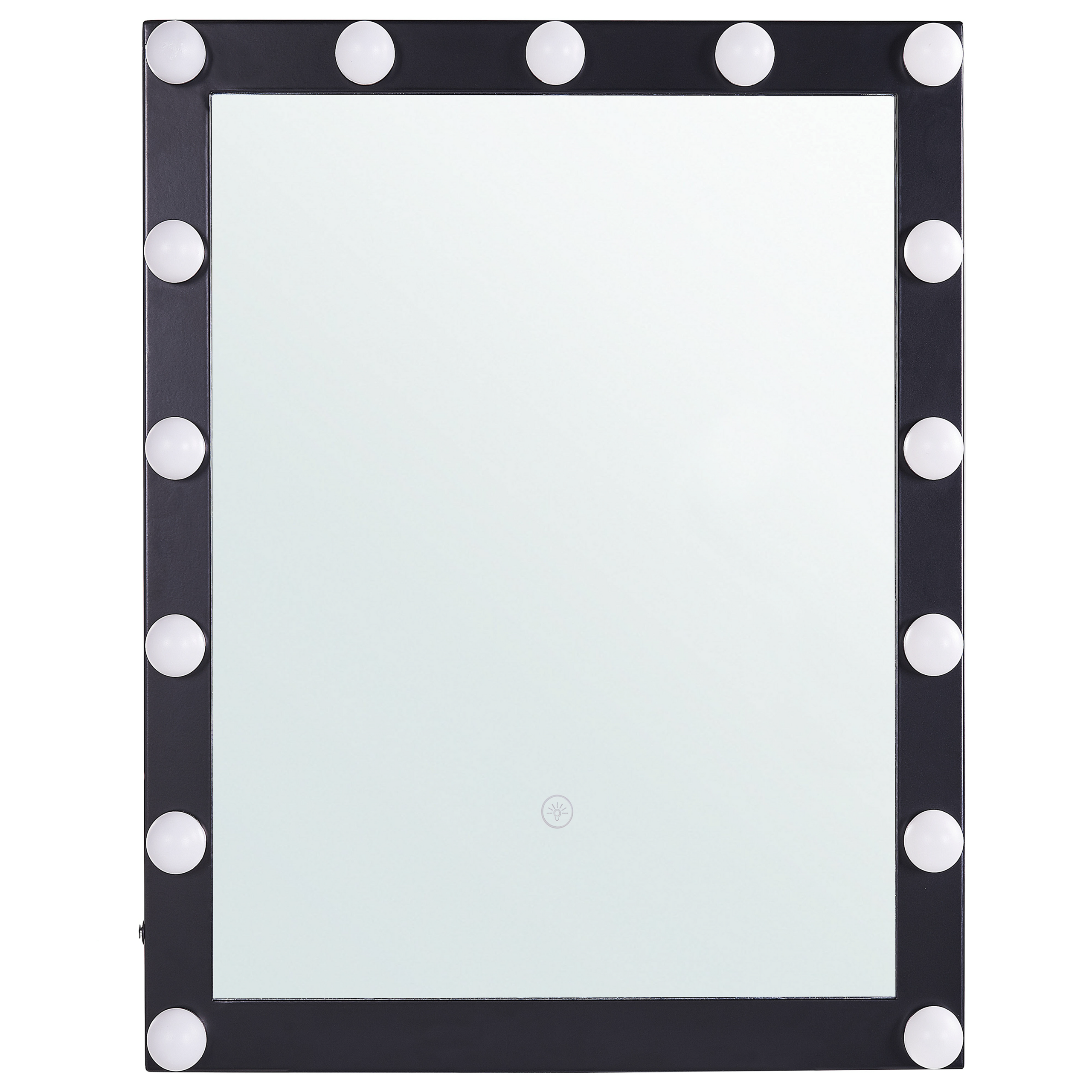 Kylpyhuoneen LED-peili ODENAS 50 cm 60 cm Musta