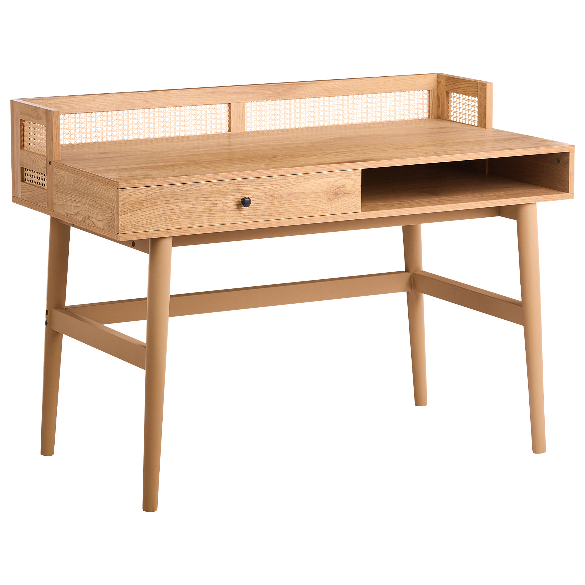 Työpöytä muistitaululla NOVEN 120 cm 60 cm Vaaleanruskea