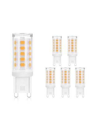 NETTLIFE 5Kpl, pakkaus G9, lämmin valkoinen, 3000K 230V, 3W vaihtopolttimot, 28W 30W, 40W halogeenilampulle, pieni Kanta, energiansäästö ei