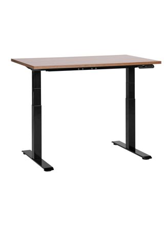 Sähkösäädettävä työpöytä DESTINES Ruskea/musta 120 cm 72 cm