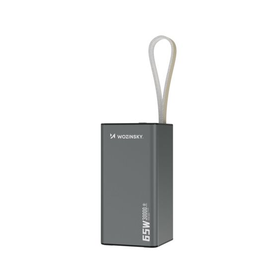 Varavirtalähde K65+ 65W 30000mAh 2x USB-C 1x USB-A 65W - musta