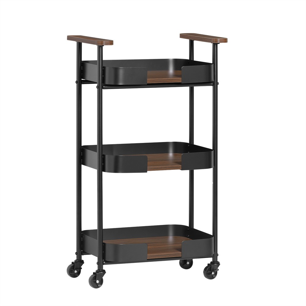 SoBuy Tarjoiluvaunu 3-hylkyinen ekologinen 30 kg 503286 cm SVW23-SCH