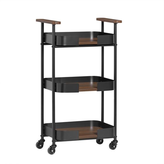 SoBuy Tarjoiluvaunu 3-hylkyinen ekologinen 30 kg 503286 cm SVW23-SCH