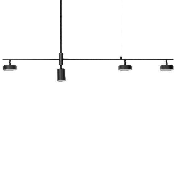 LED-riippuvalaisin FOYLE metalli Musta