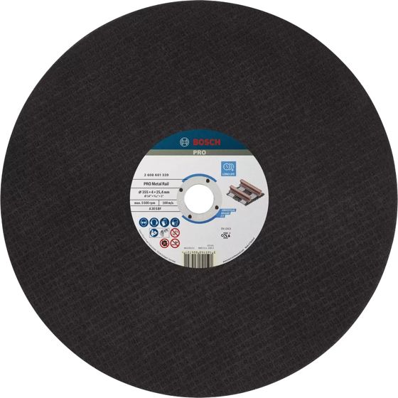 Bosch -Katkaisulaikka Kiskoille 355 x 4,0 mm