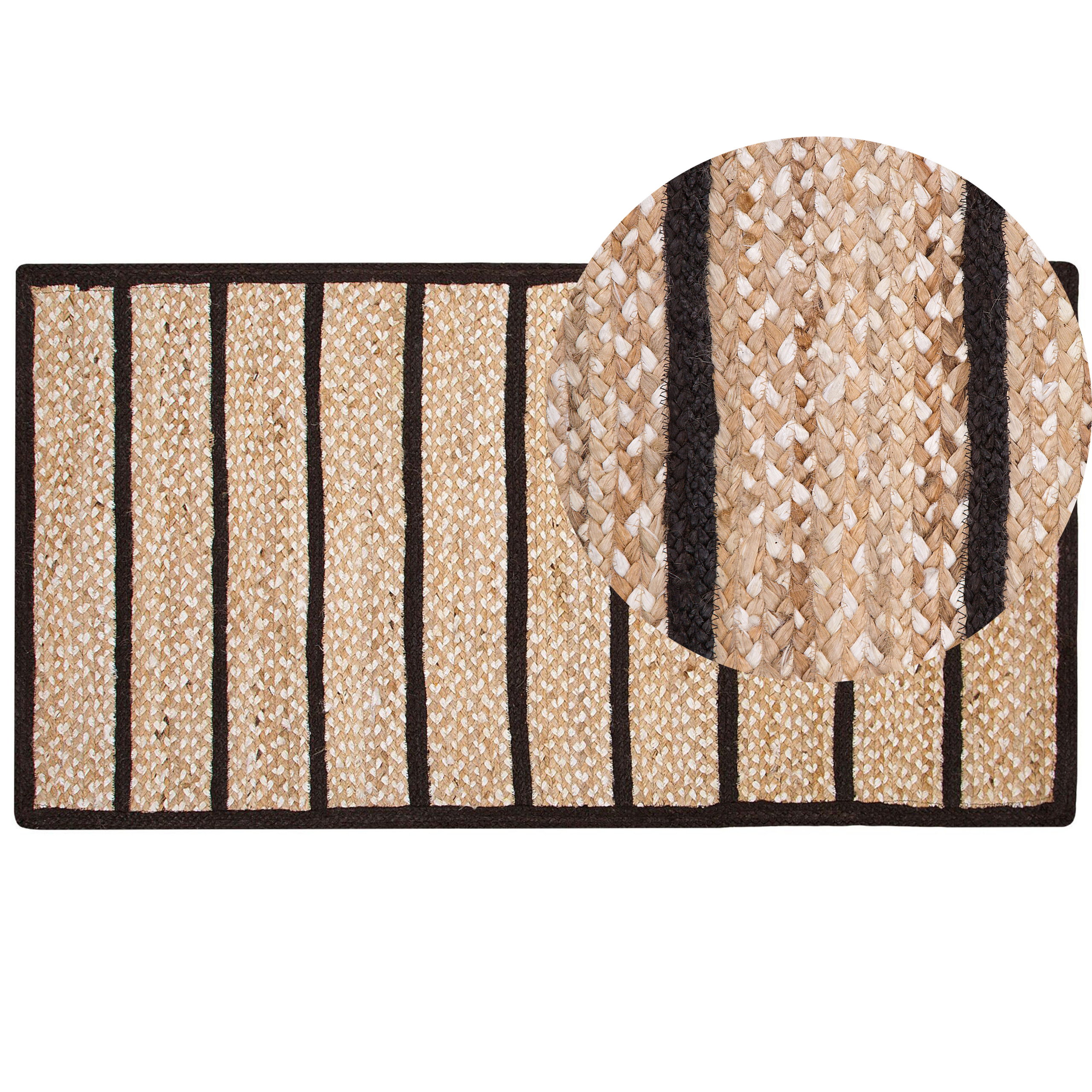 Matto KARADONA Beige 80 x 150 cm juutti