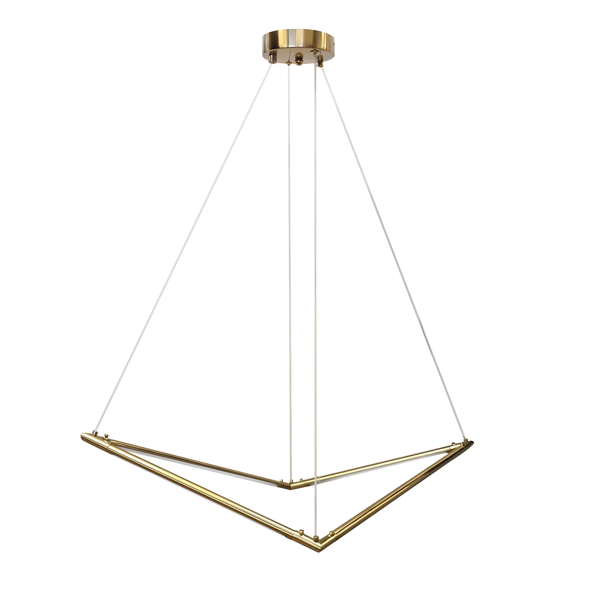 TOOLIGHT riippuvalaisin APP1776-CP harjattu kulta, 83x57x95cm