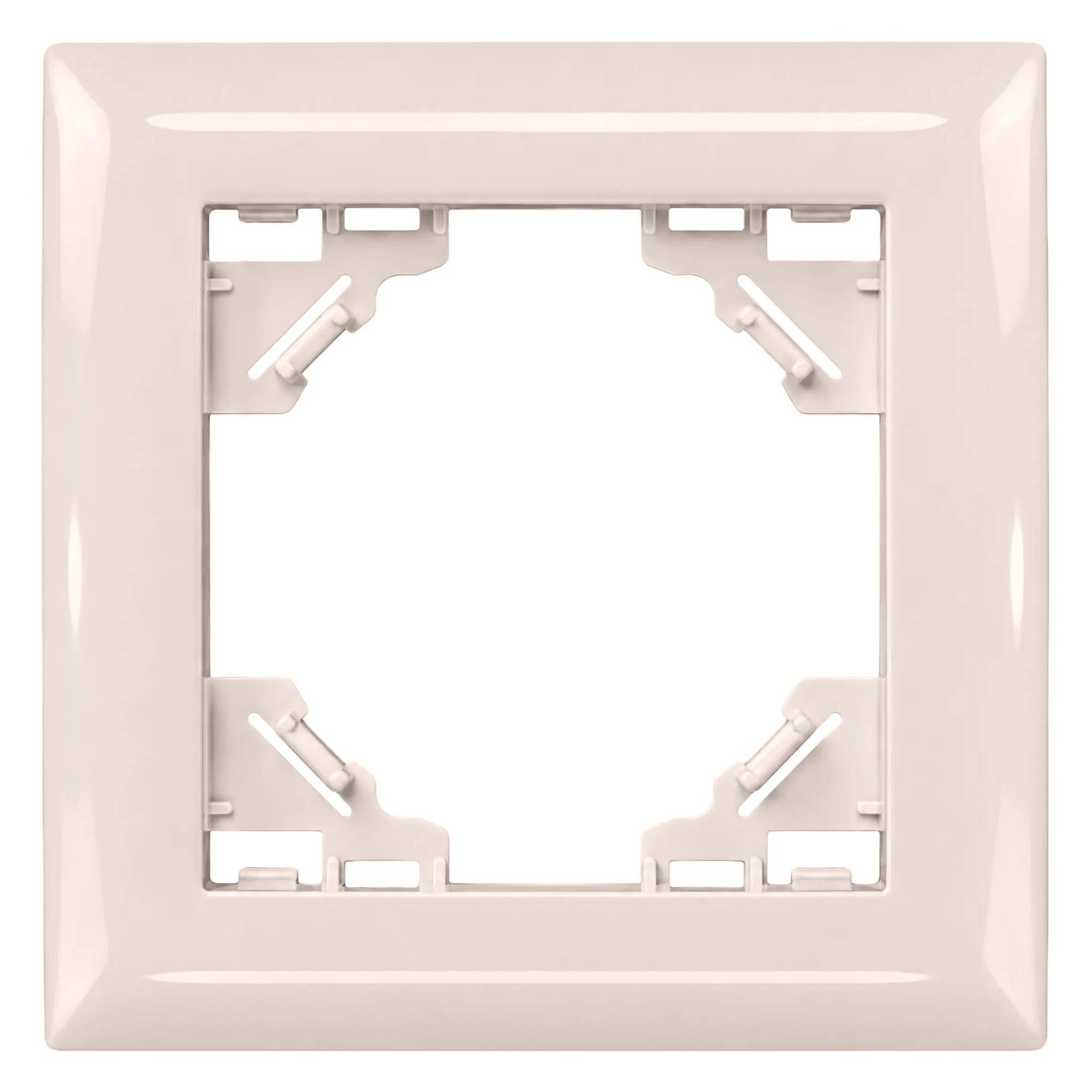 Toolight Yksiosainen kehys pistorasialle OSTE JNH013-1F Beige 1, 1x8, 4x8, 4cm