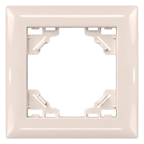 Toolight Yksiosainen kehys pistorasialle OSTE JNH013-1F Beige 1, 1x8, 4x8, 4cm