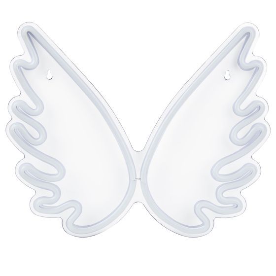 LED-neonvalaisin Enkelin siivet GABRIEL Valkoinen