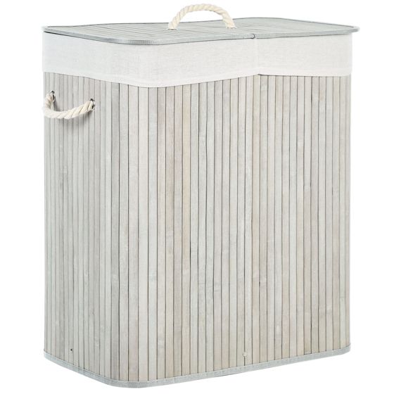 Kori KANDY bambu Vaaleanharmaa 100 L