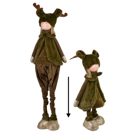 Teleskooppinen pehmohahmo SANTA LILA, monivärinen, 22x19x67/103 cm