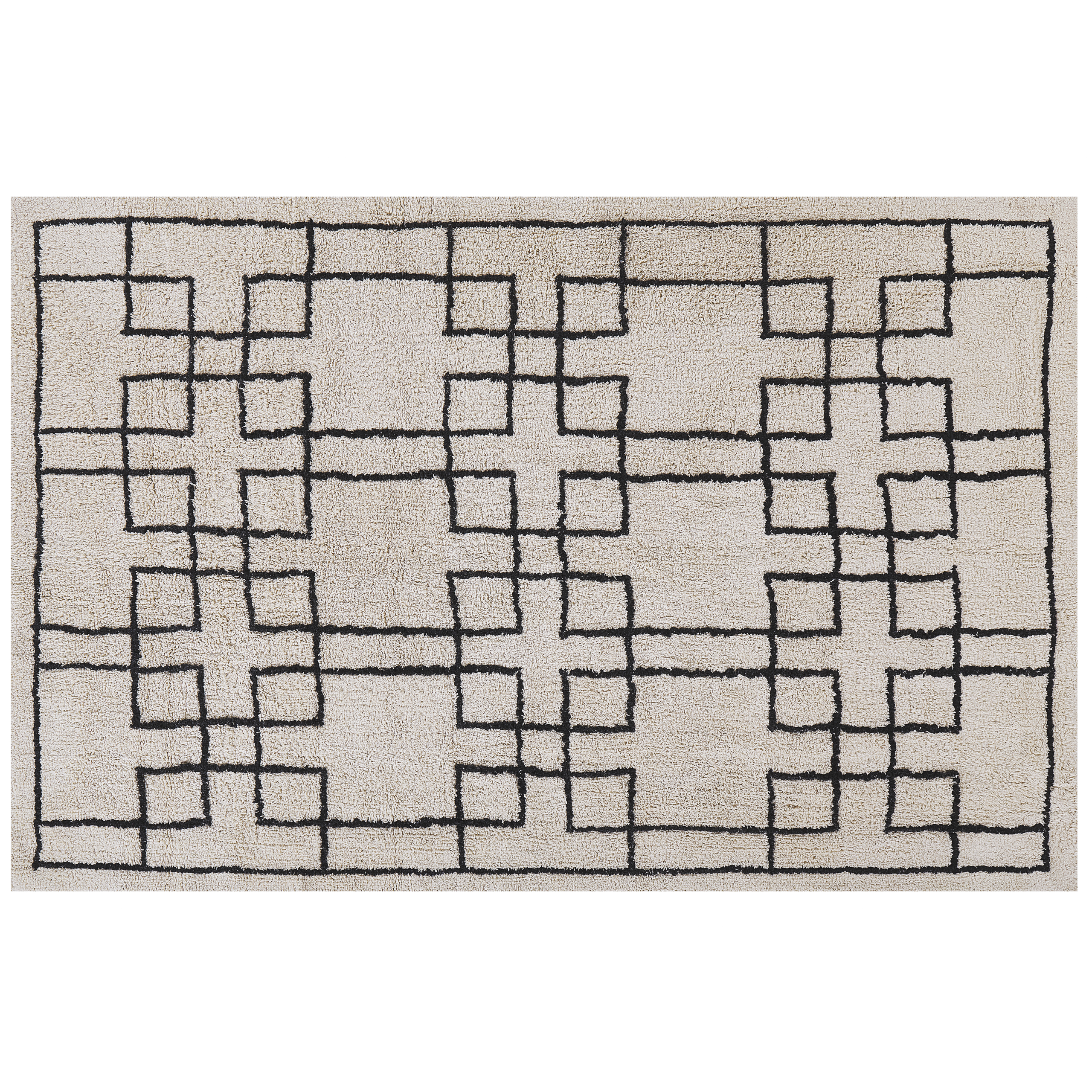 Matto TURHAL Beige 160 x 230 cm Puuvilla