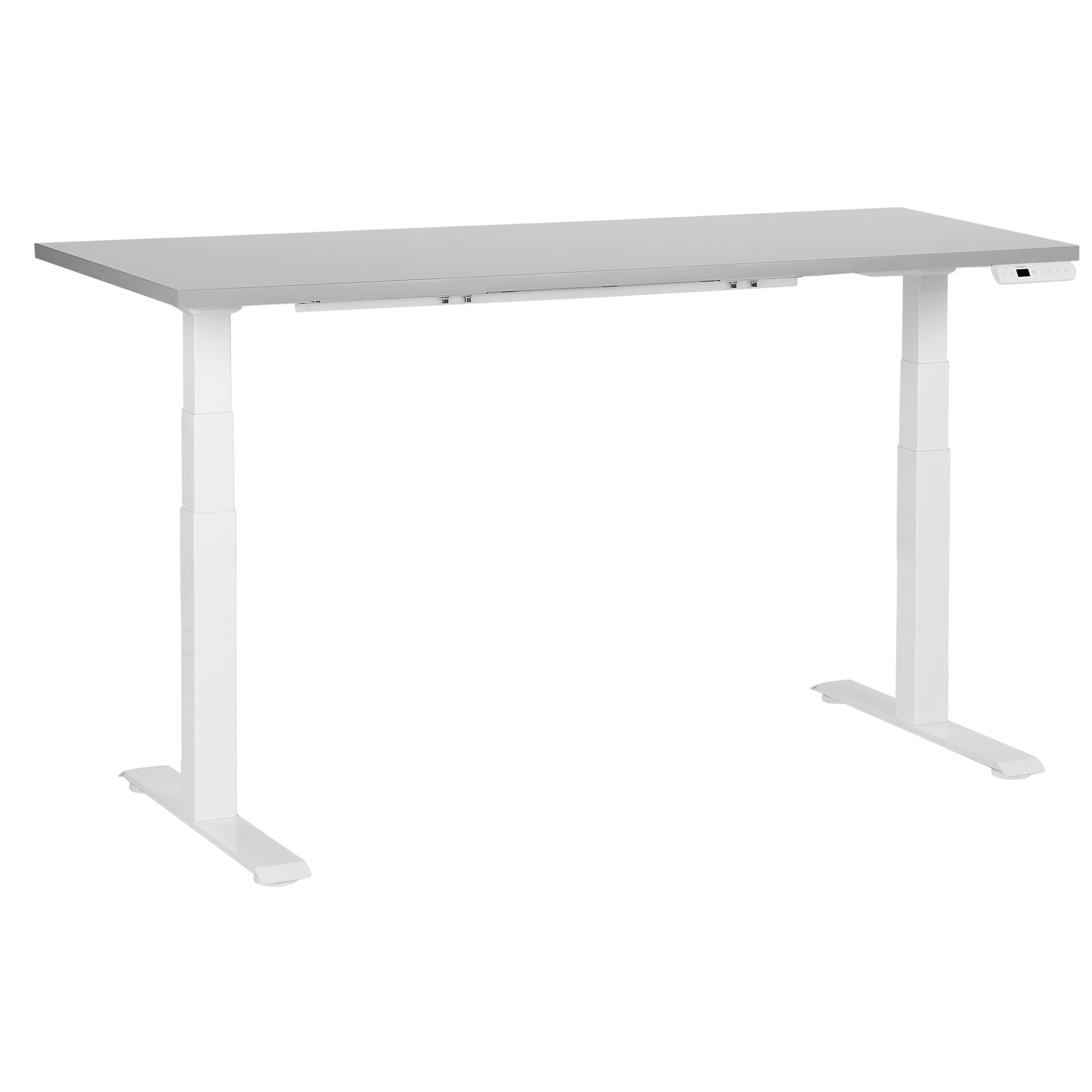 Sähkösäädettävä työpöytä DESTINES Harmaa/valkoinen 160 cm 72 cm