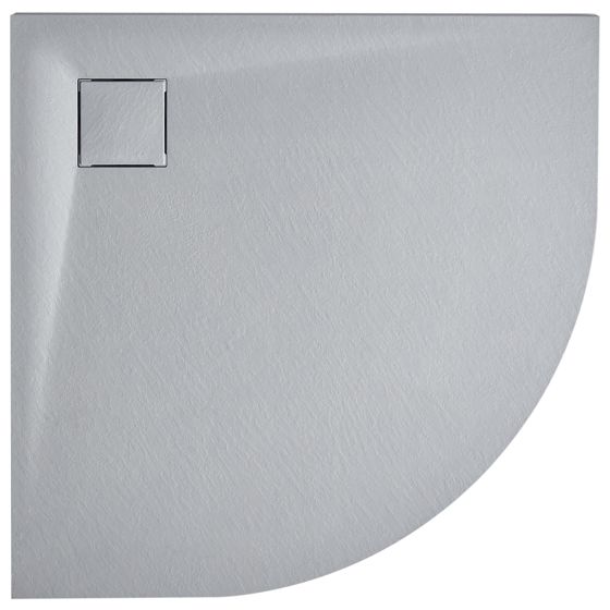 Suihkuallas PARON 80 x 80 x 3 cm Harmaa