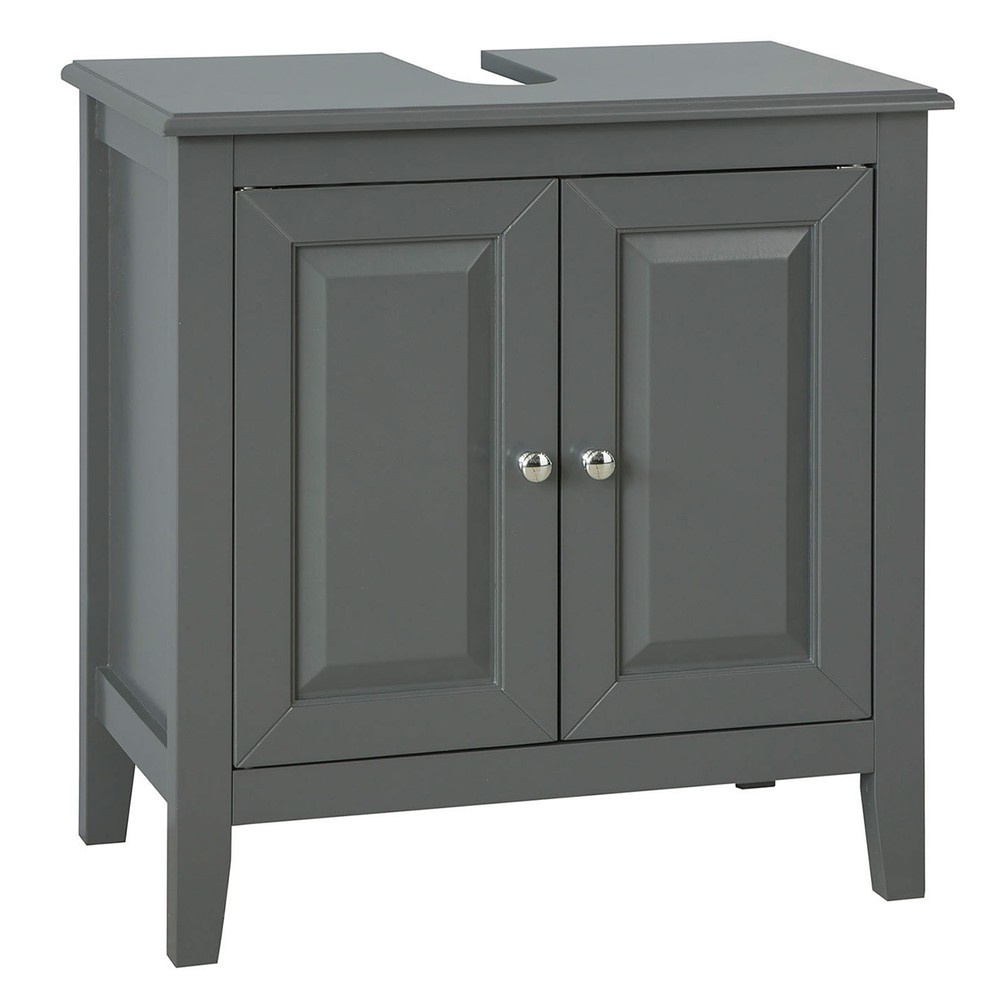 SoBuy Allaskaappi 2-oveinen puukuitulevy harmaa FRG202-DG