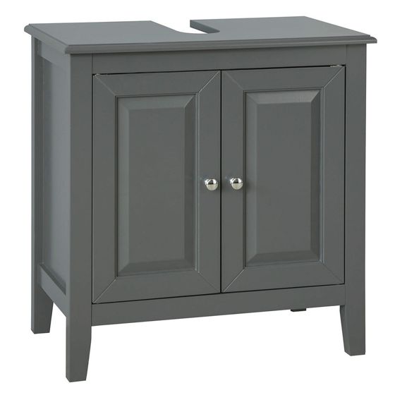 SoBuy Allaskaappi 2-oveinen puukuitulevy harmaa FRG202-DG