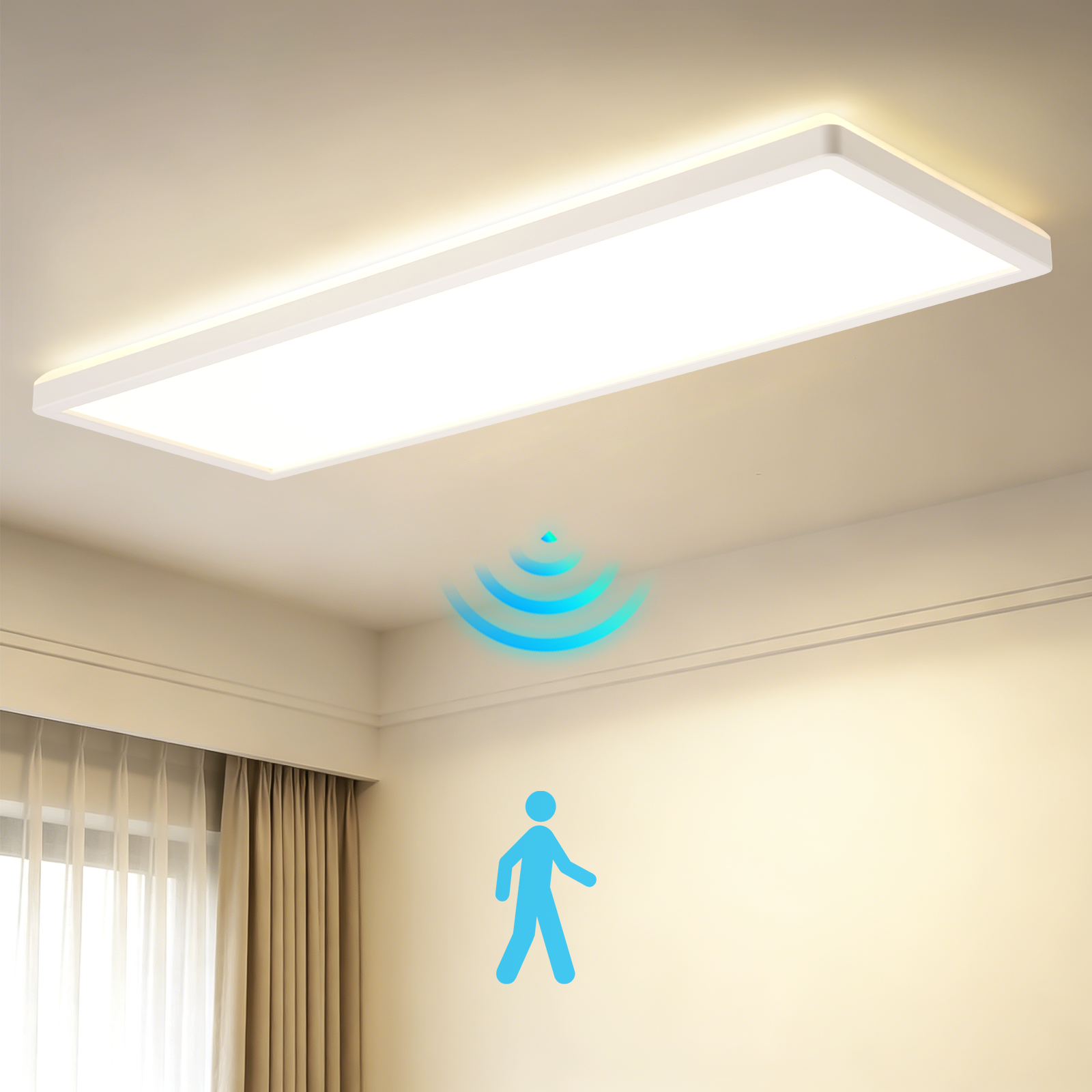 ZMH 24W 4000K LED-kattovalaisin tutkalla ja liiketunnistimella eteiseen ja kylpyhuoneeseen