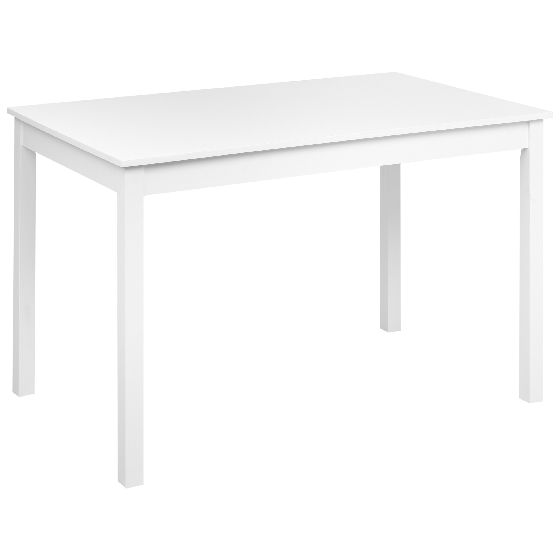 Ruokapöytä BARLEE Valkoinen 120 cm 75 cm Poppeli