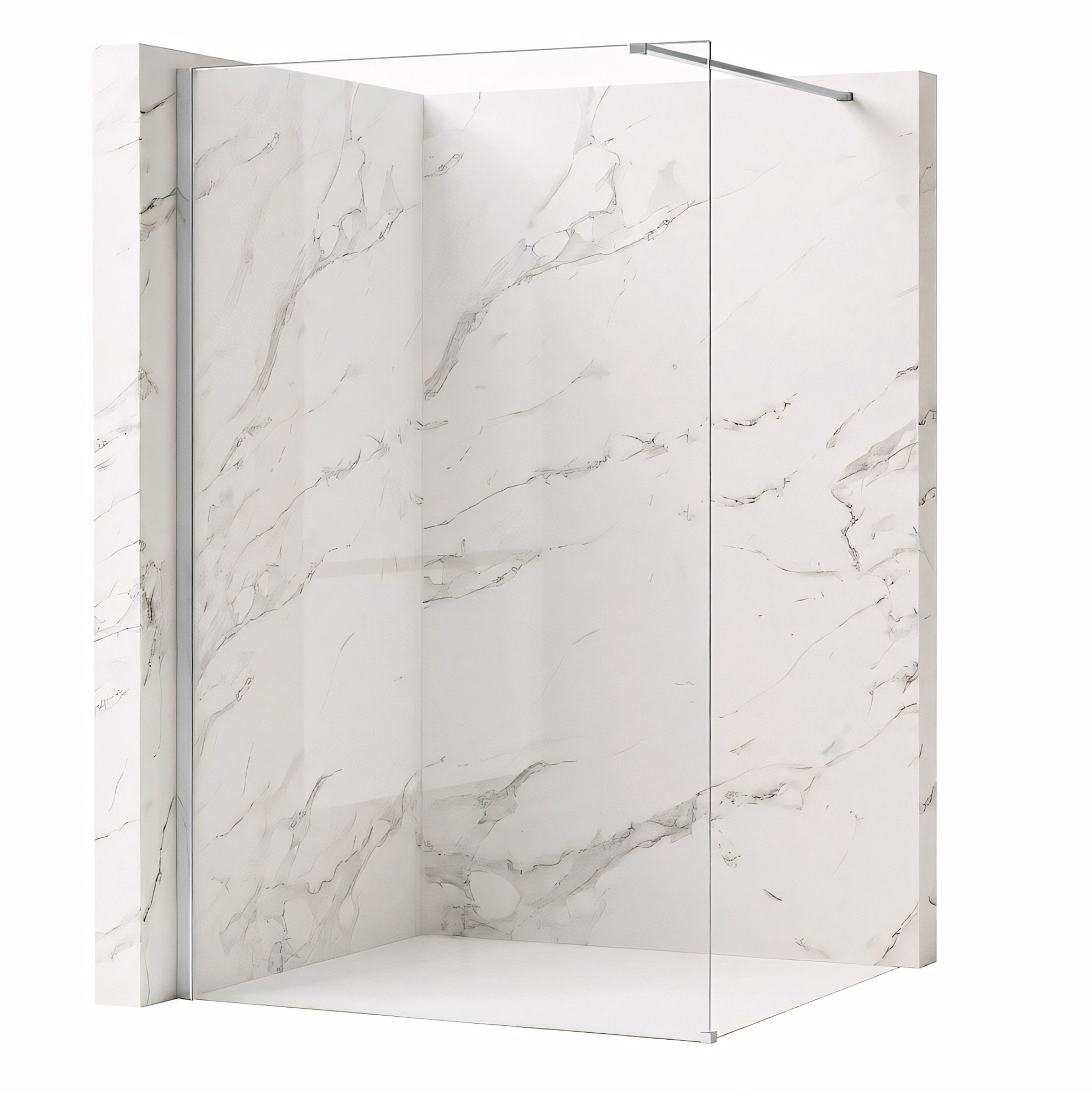 REA Suihkuseinä Flexi Transparent 70 Kromi, 70X195CM