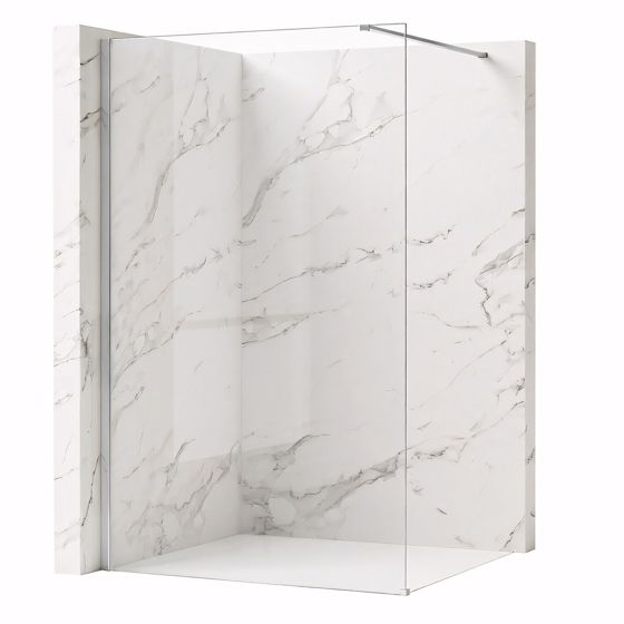 REA Suihkuseinä Flexi Transparent 70 Kromi, 70X195CM