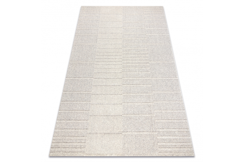 FLUX  villamatto- Geometrinen loft beige / harmaa