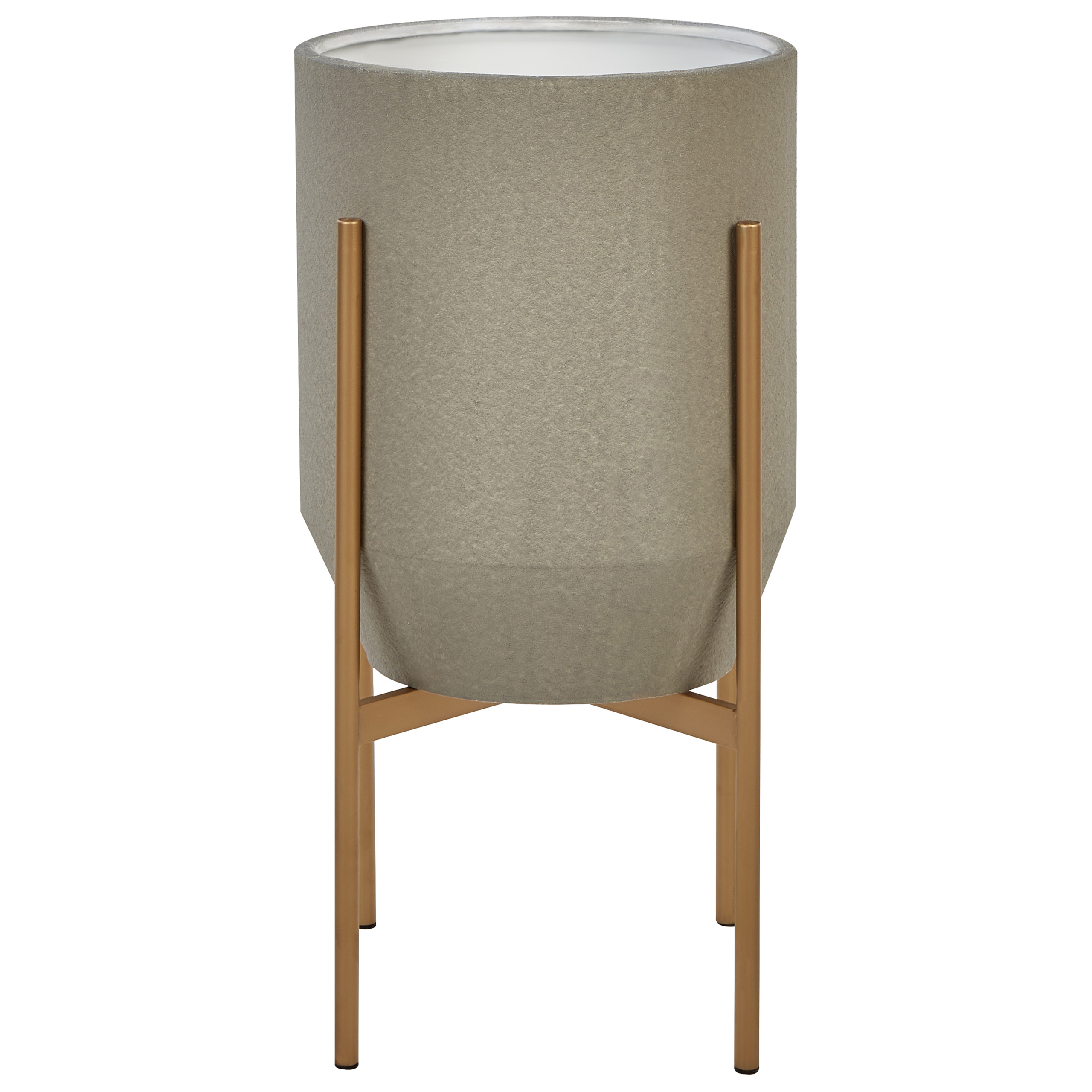 Korotettu kukkaruukku HYBRIDUM metalli 33 cm Harmaa