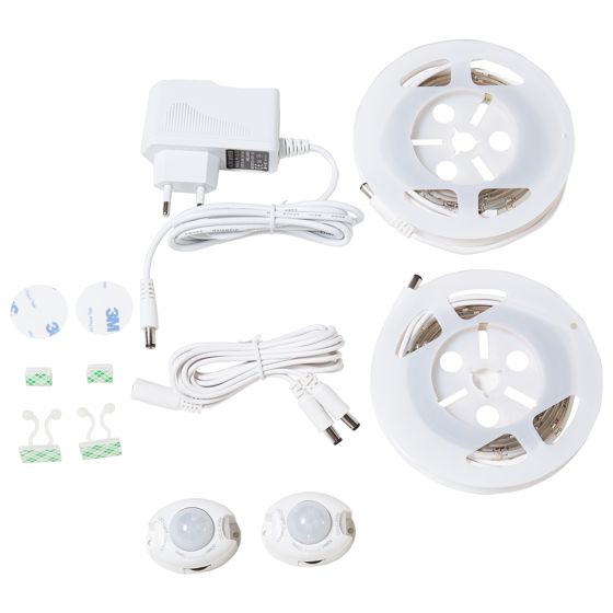 LED-valonauha ATRATO 240 cm liiketunnistimella Valkoinen