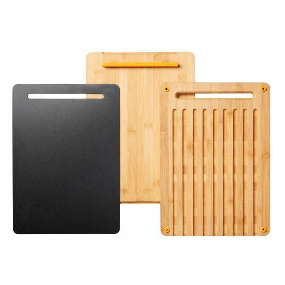 Fiskars Functional Form – Bambu-leikkuulautasetti 3 osaa