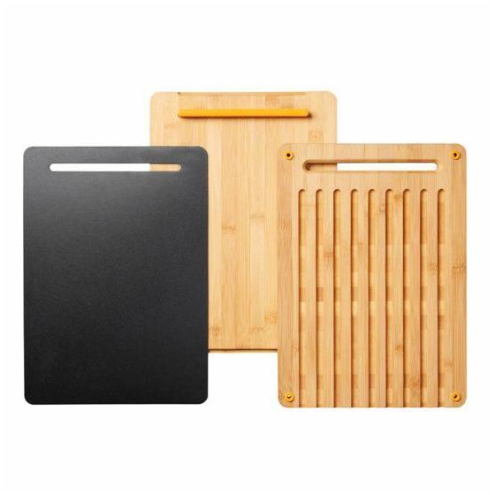 Fiskars Functional Form – Bambu-leikkuulautasetti 3 osaa