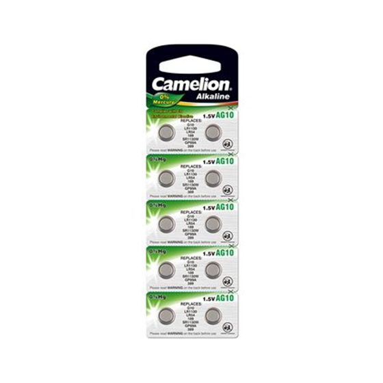 Camelion | AG10/LR54/LR1130/389 | Alkalinappiparistot | 10 kpl.