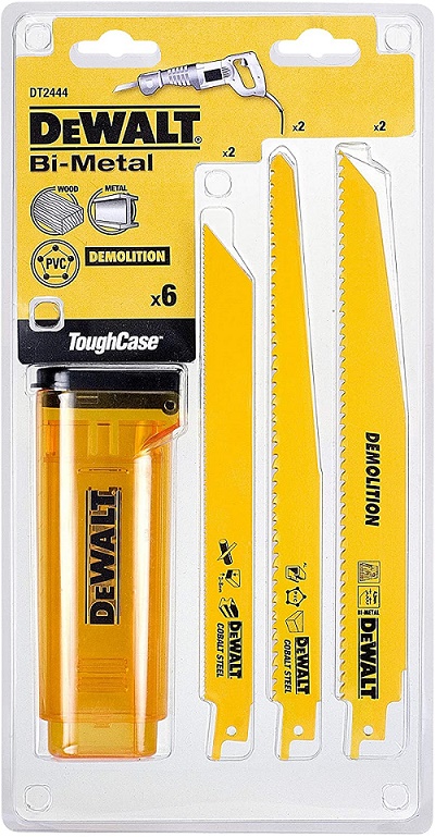 DeWalt -Puukkosahanteräsarja 6 osaa Puu ja Metalli