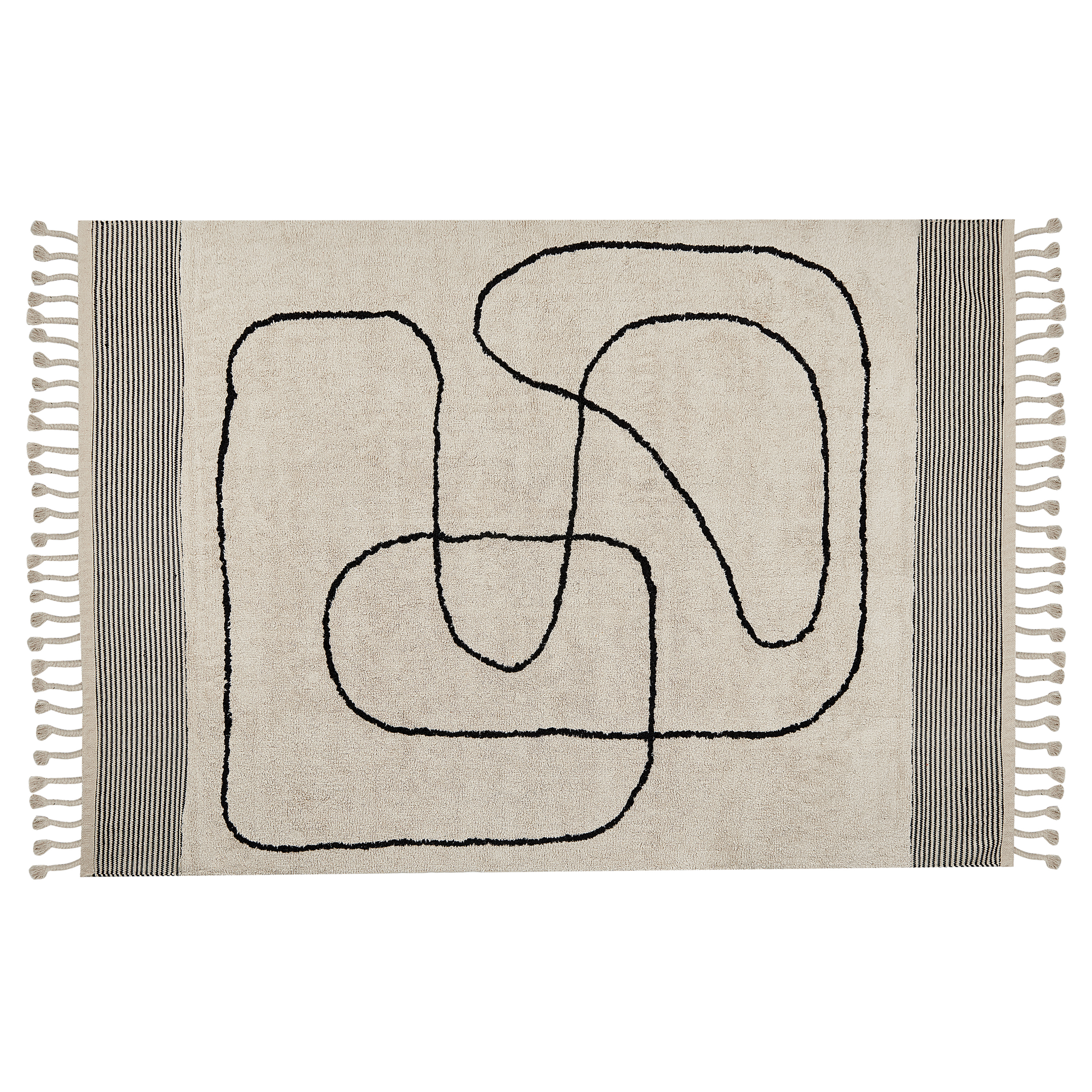 Matto DOKUZ Beige 140 x 200 cm Puuvilla
