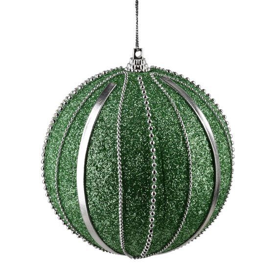 Joulupallo styroksi Santa Lila 10cm koristeltu 1kpl