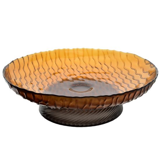 Tarjoiluvati lasi Daz Glass Patera 29,5x29,5x8,5 hunaja 1kpl