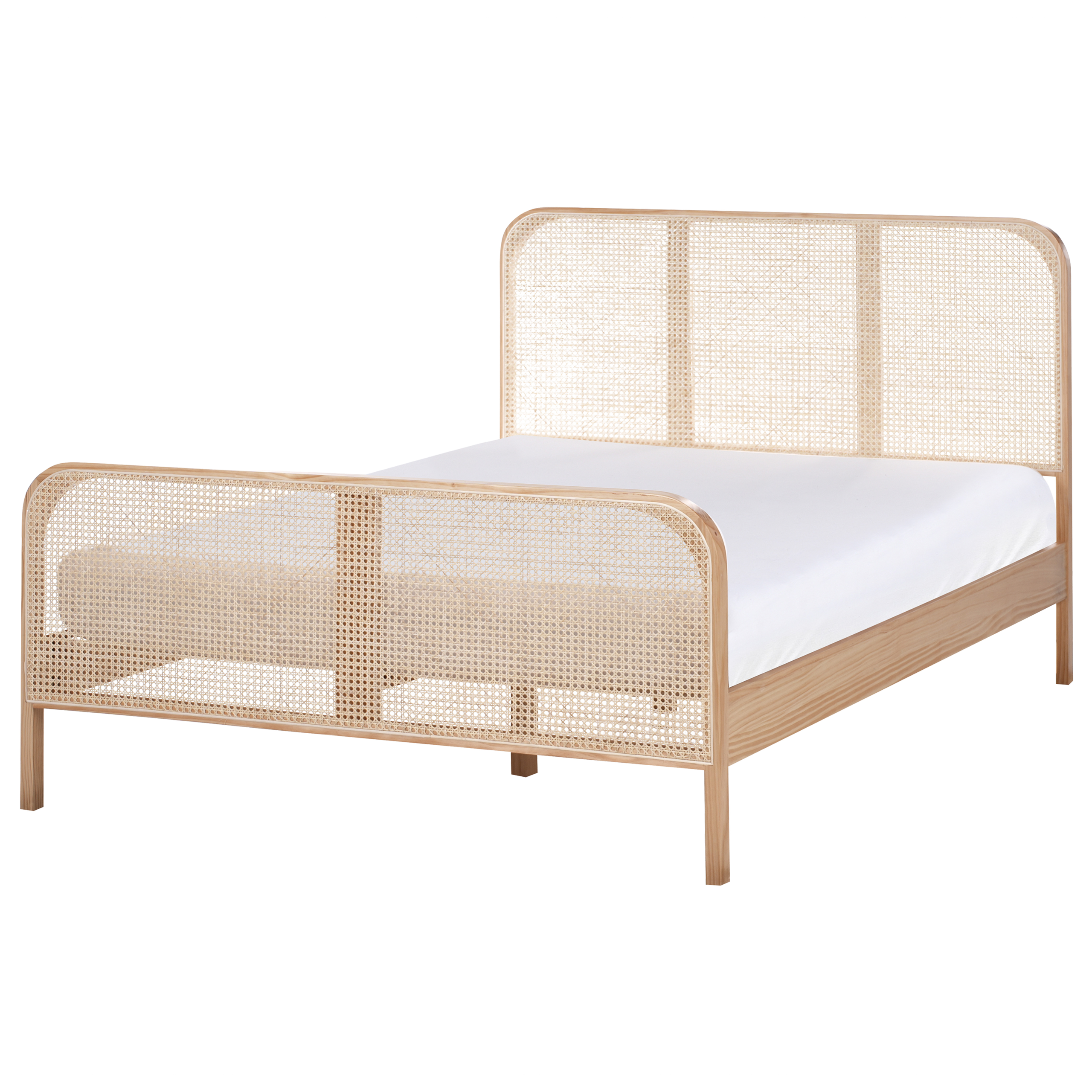 Sänky Mänty GONFARON 140 x 200 cm Vaaleanruskea